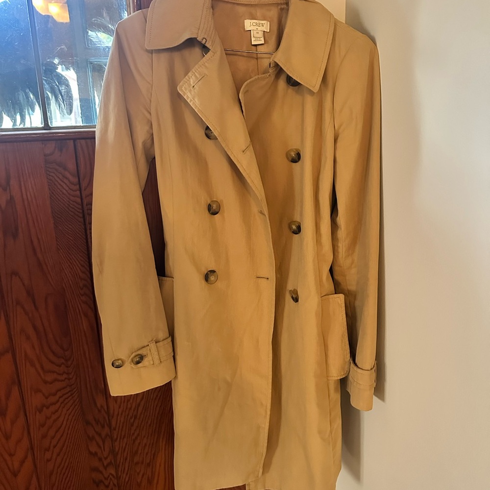 J. Crew Classic Camel Trench Coat